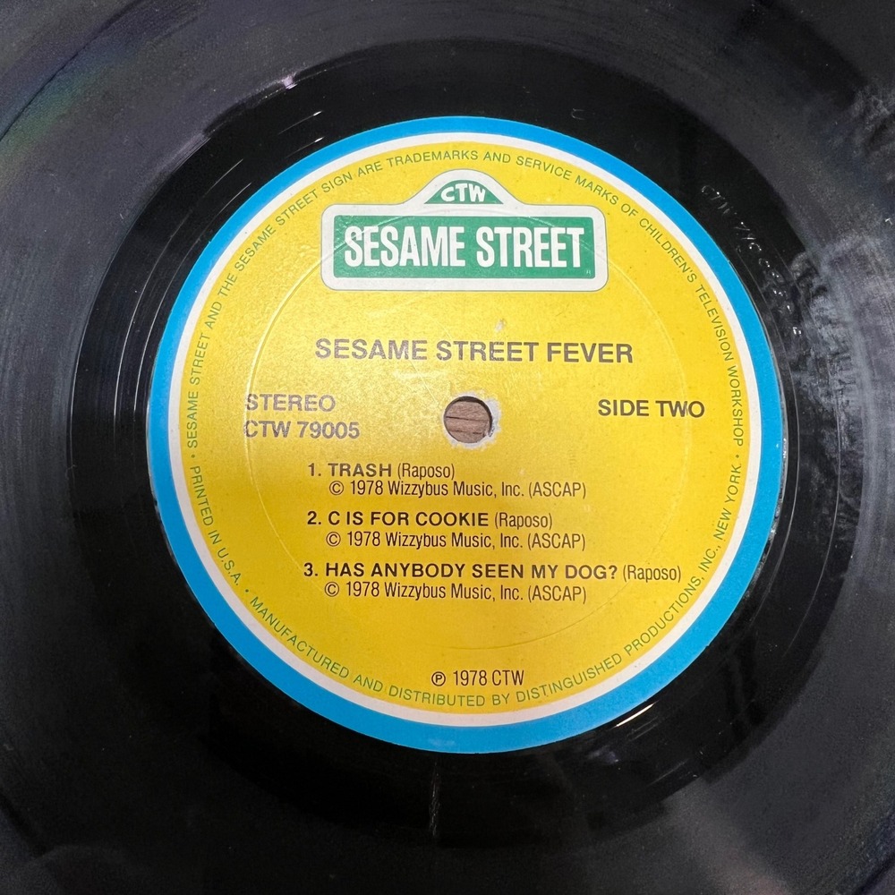 Sesame Street Vinyl Record Lot 3 LP Ernie & Bert Fever Original Cast Kidcore - Picture 16 of 16